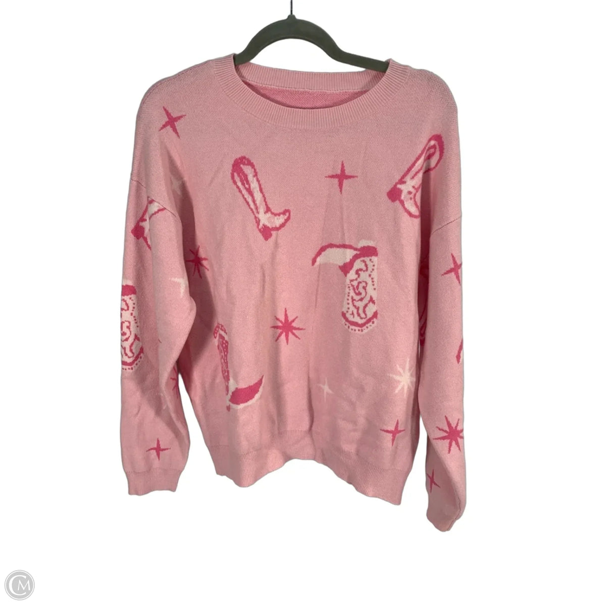 Sweater By Clothes Mentor In Pink, Size: M