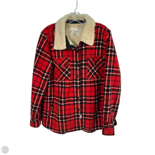 Jacket Fleece By Soho Apparel In Red, Size: Xl