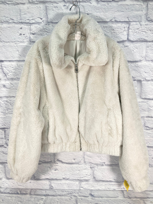 Jacket Faux Fur & Sherpa By No Boundaries In Cream, Size: Xxl