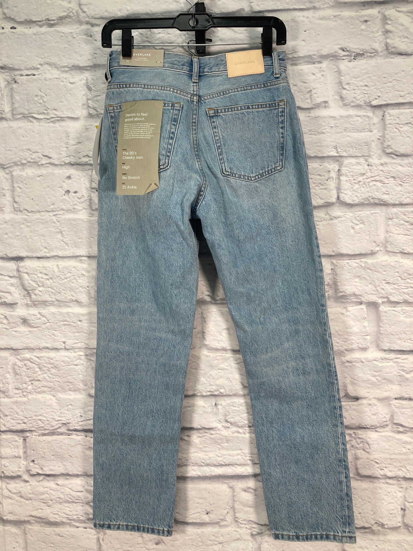 Jeans Straight By Everlane In Blue Denim, Size: 2