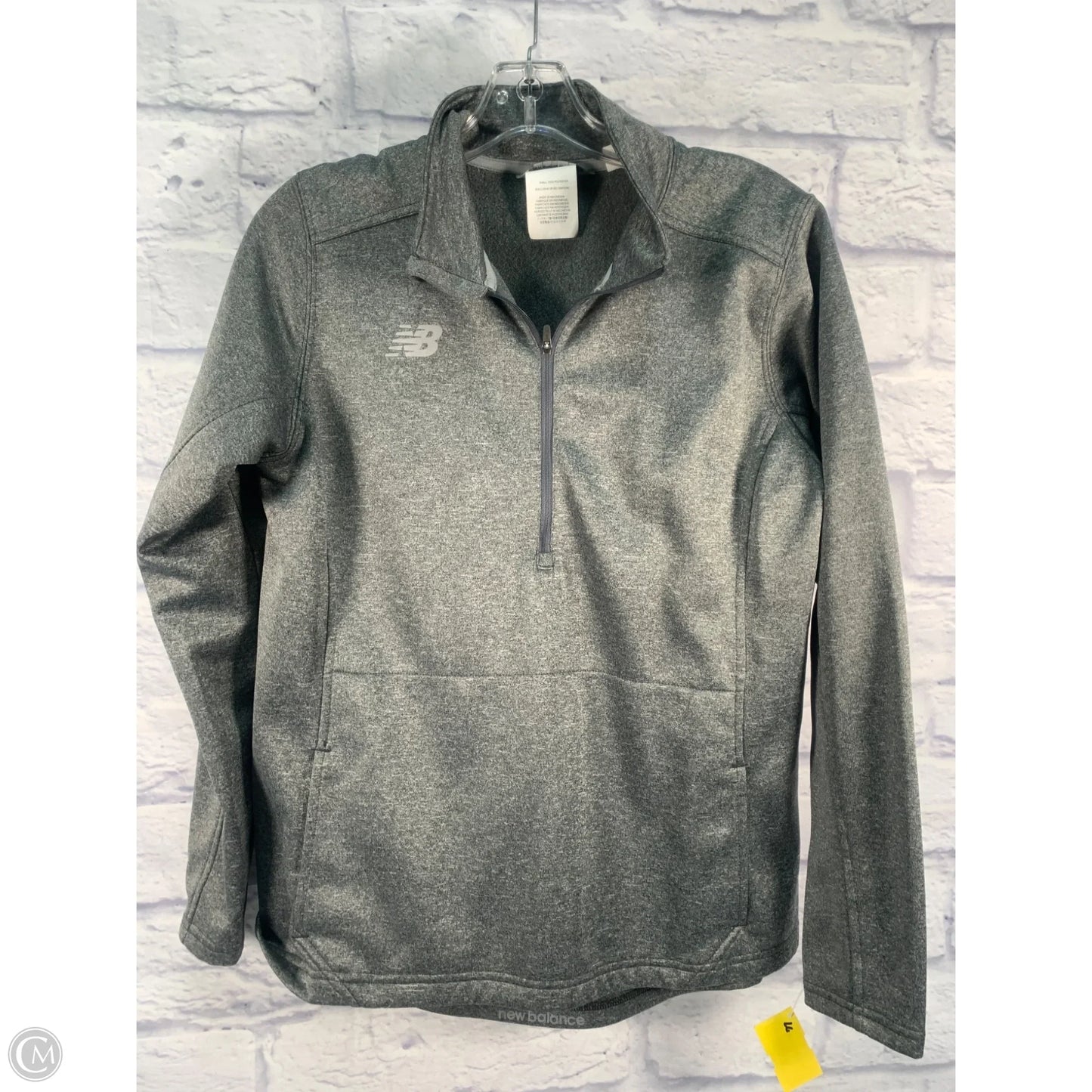 Athletic Jacket By New Balance In Grey, Size: L