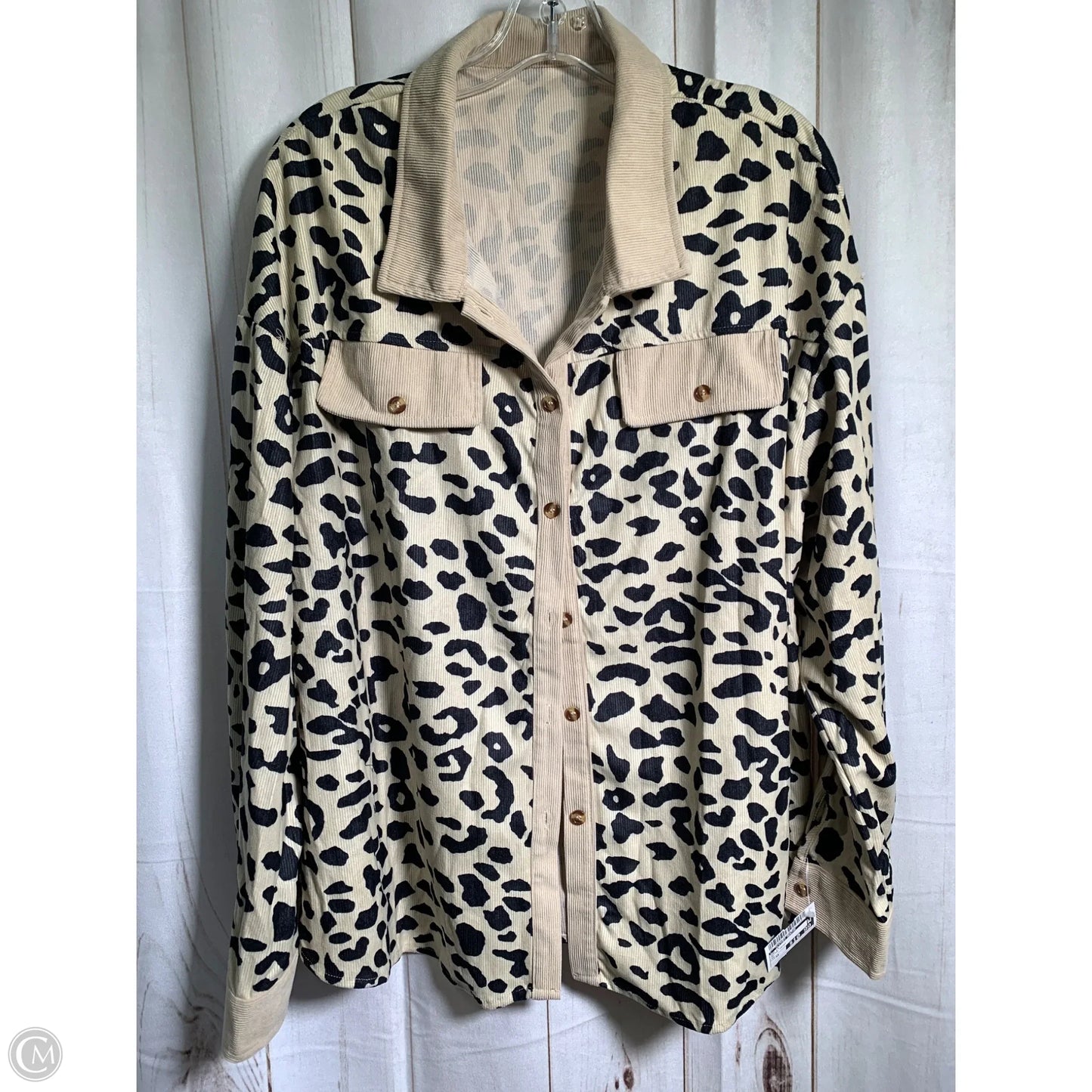 Top Long Sleeve By Clothes Mentor In Animal Print, Size: 4x