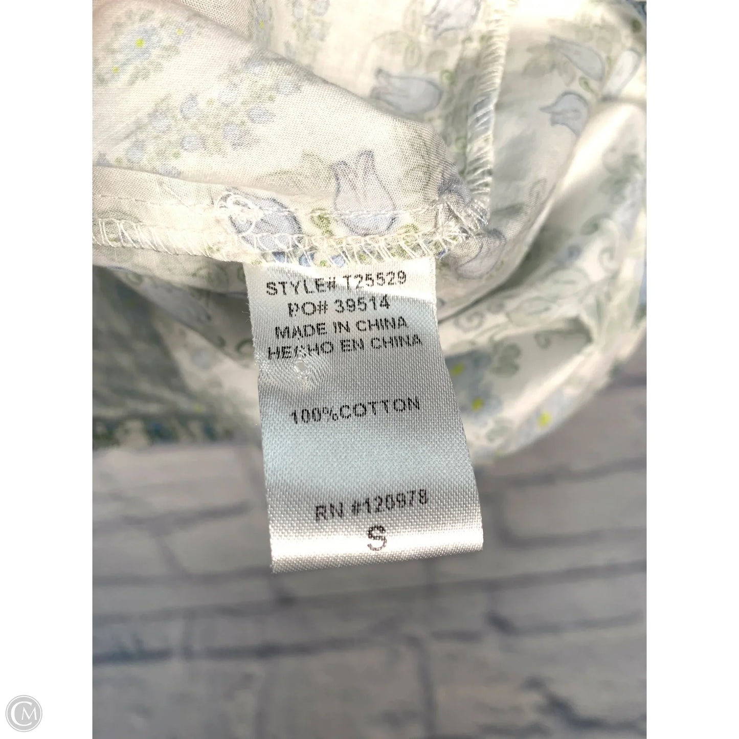 Blouse Long Sleeve By Entro In Floral Print, Size: S