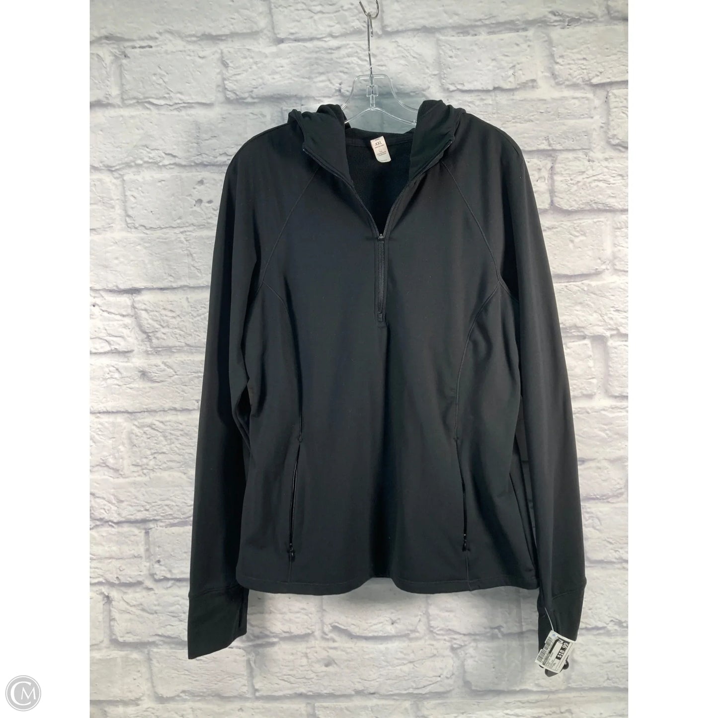 Athletic Jacket By Yogalicious In Black, Size: Xxl