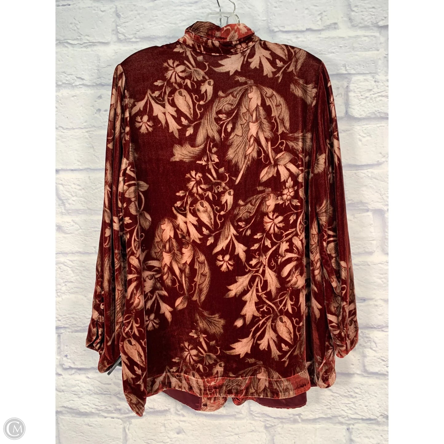 Top Long Sleeve By Soft Surroundings In Maroon, Size: S