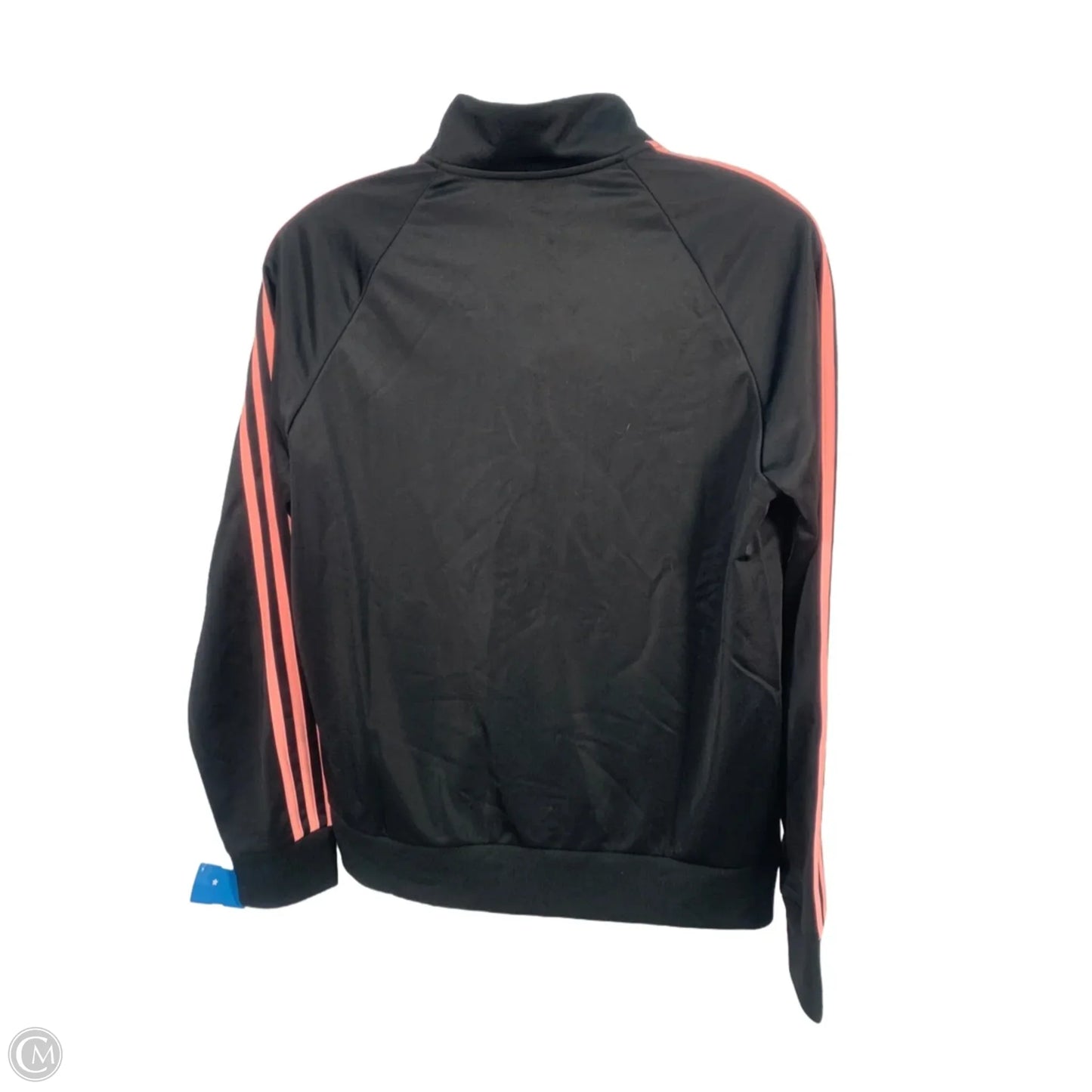 Athletic Jacket By Adidas In Black & Pink, Size: M
