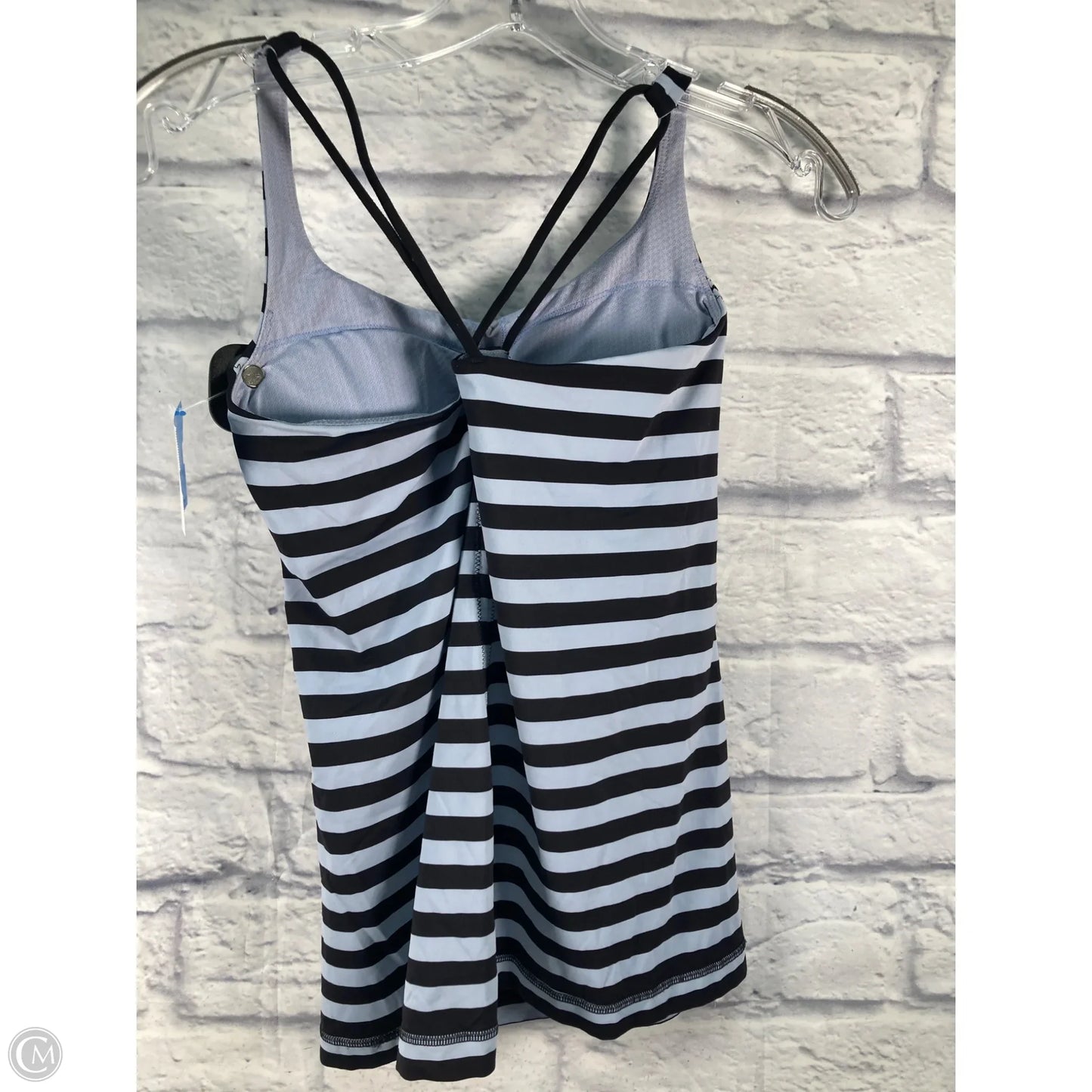 Athletic Tank Top By Lululemon In Striped Pattern, Size: S