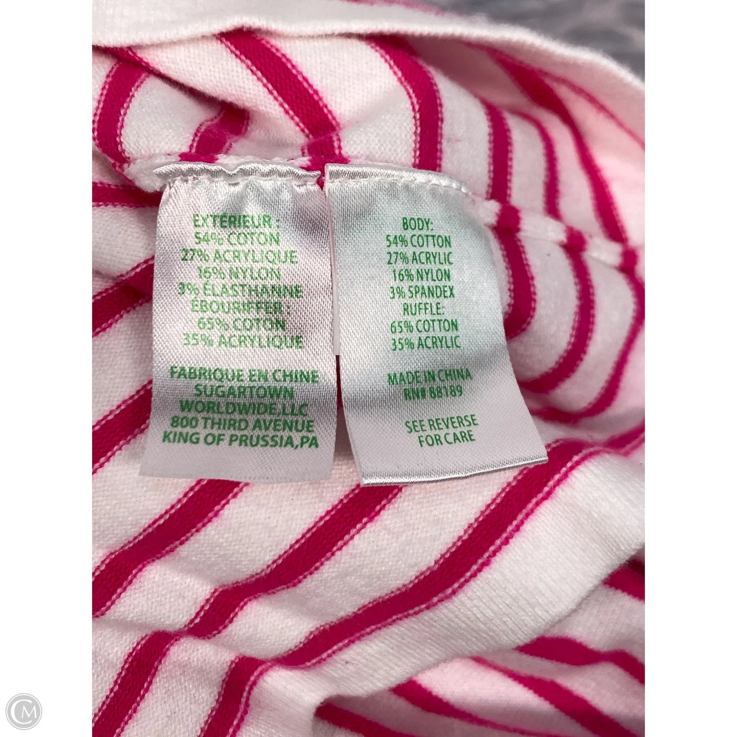 Sweater Designer By Lilly Pulitzer In Striped Pattern, Size: L