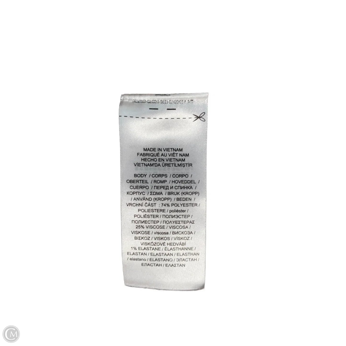 Top Short Sleeve By Lauren By Ralph Lauren In Brown & Cream, Size: Lp