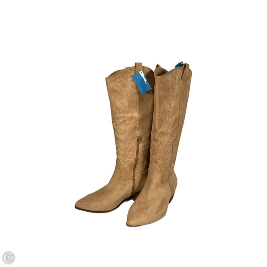 Boots Western By Clothes Mentor In Cream, Size: 9.5