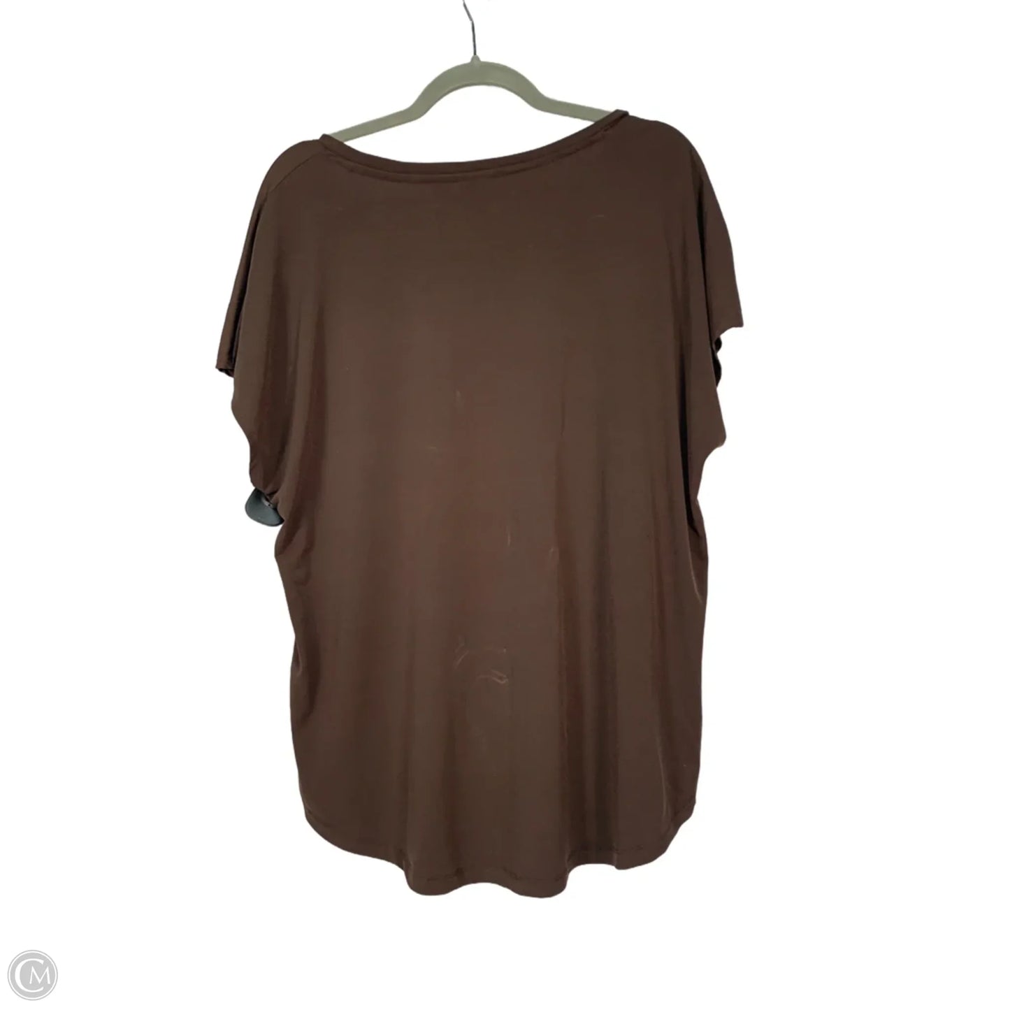 Top Short Sleeve Basic By Chicos In Brown, Size: Xl