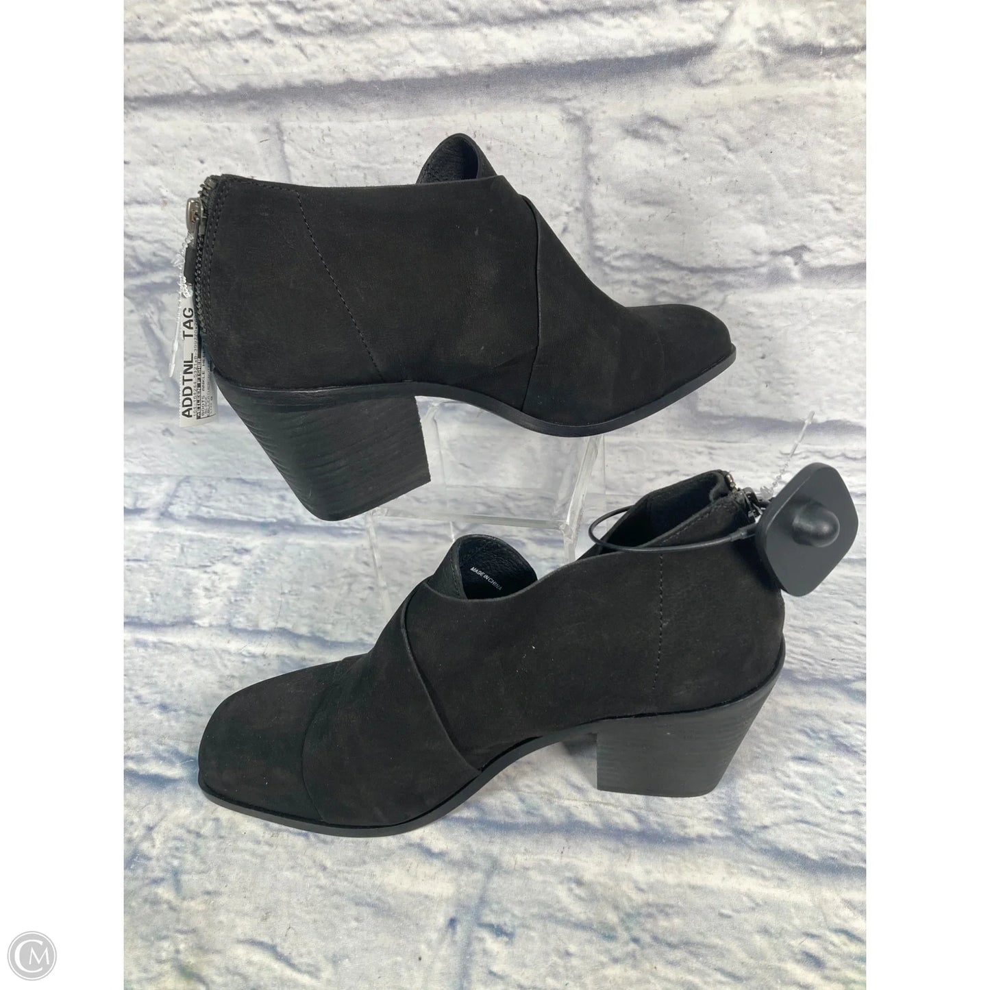 Boots Ankle Heels By Eileen Fisher In Black, Size: 9