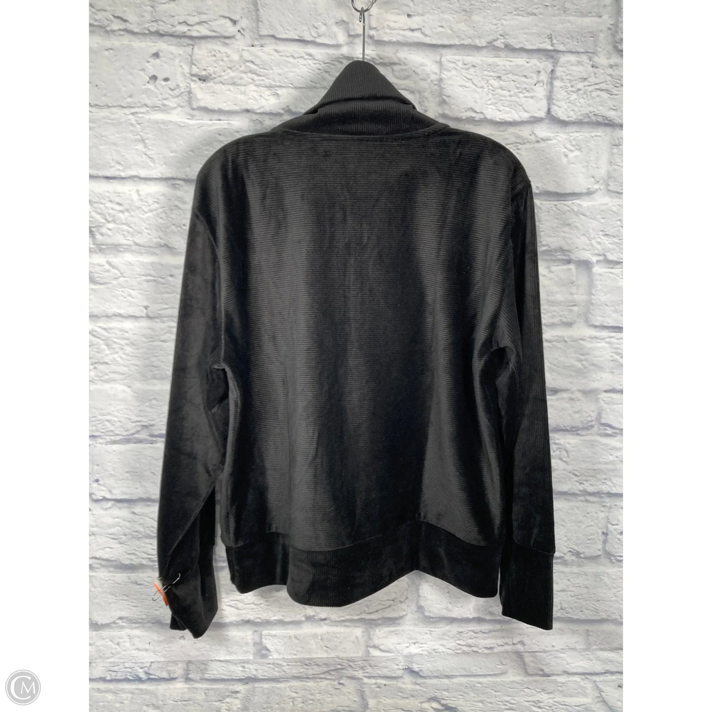 Sweatshirt Designer By Halston In Black & Gold, Size: M