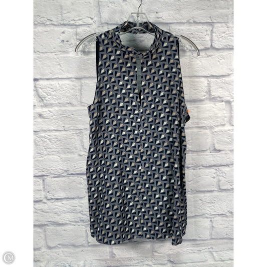 Blouse Designer By Lafayette 148 In Grey, Size: L