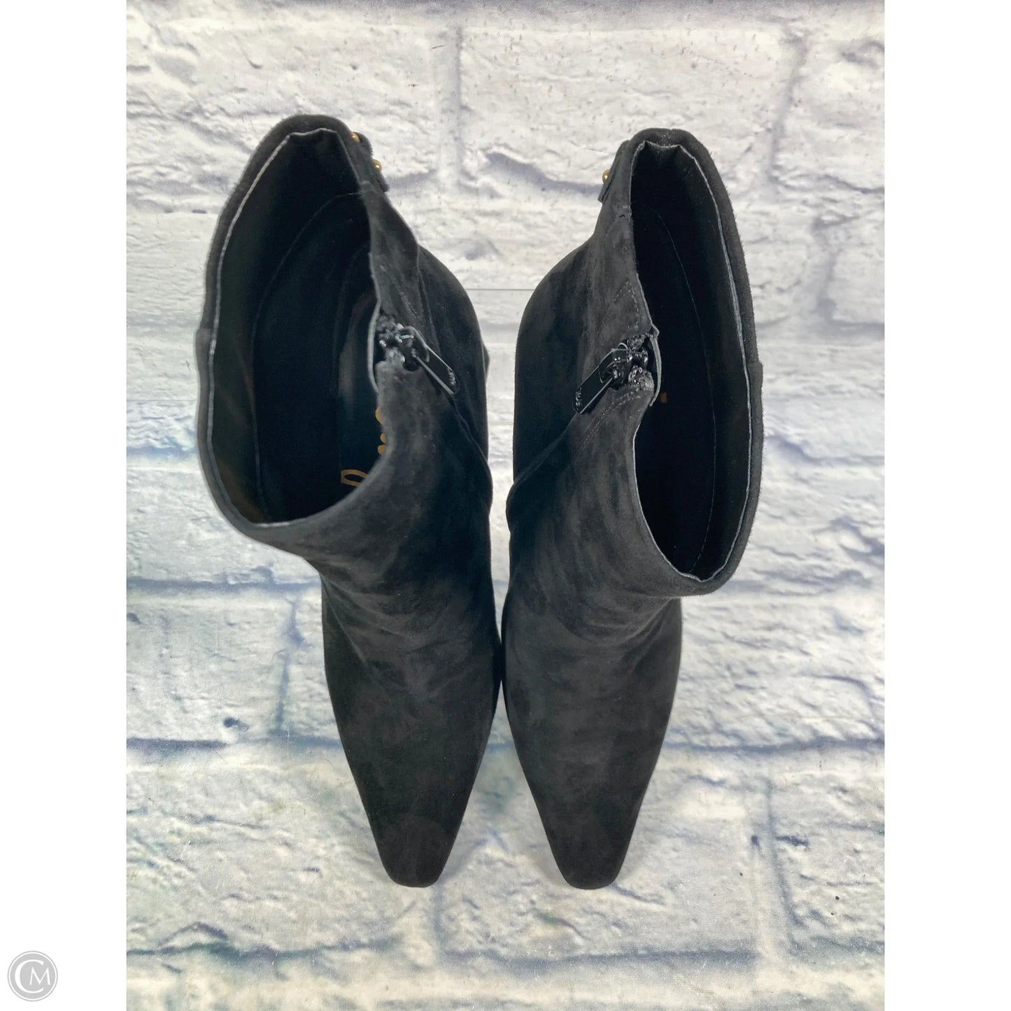 Boots Ankle Heels By Sam Edelman In Black, Size: 8.5