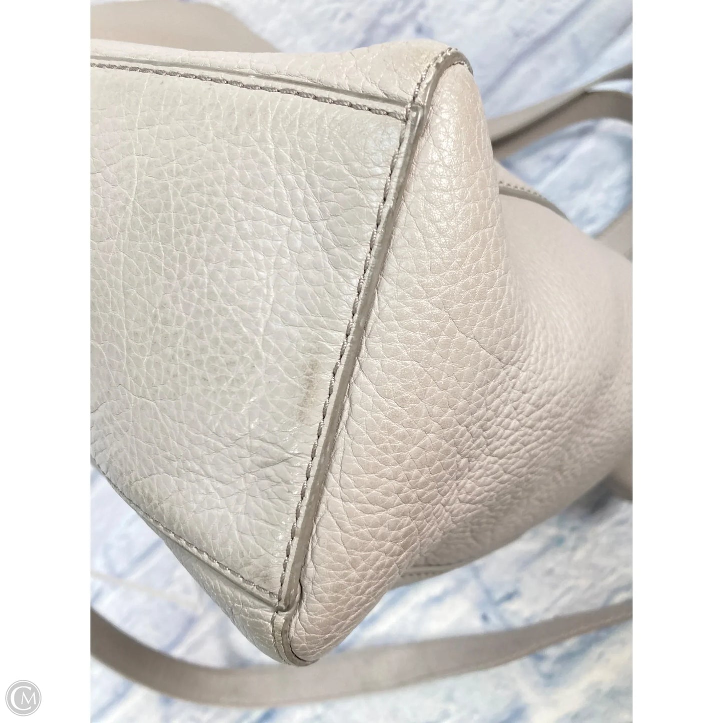 Handbag Leather By Fossil, Size: Large