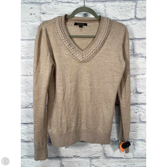 Sweater By Brooks Brothers In Tan, Size: M