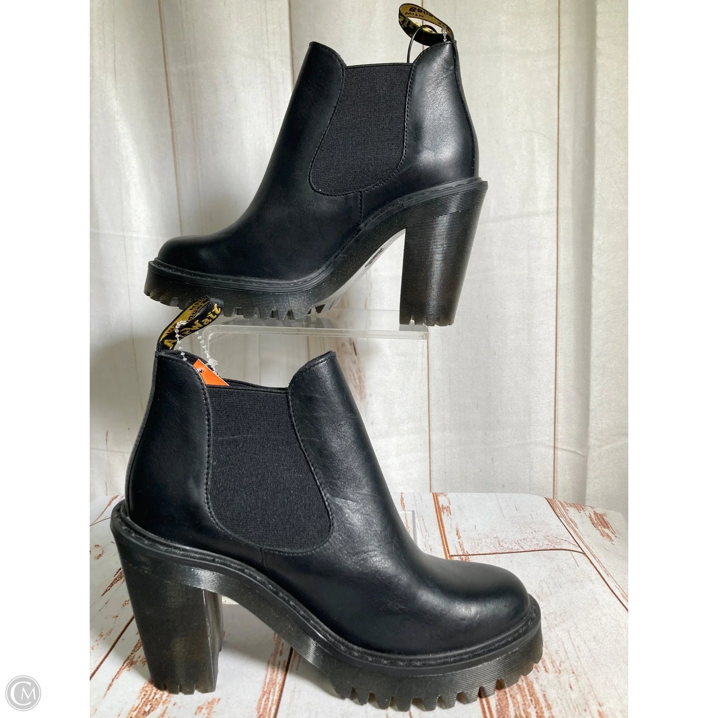 Boots Ankle Heels By Dr Martens In Black, Size: 7