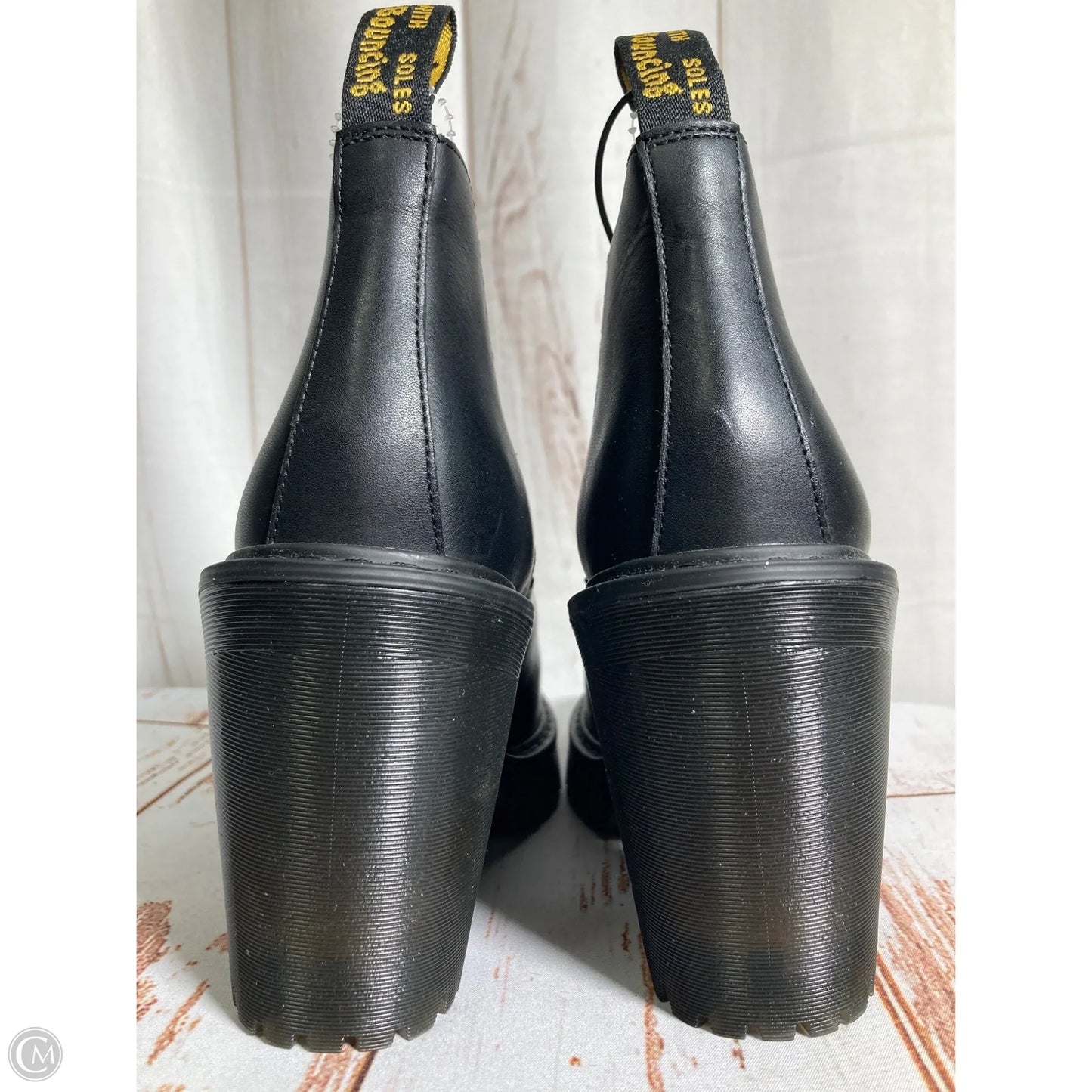 Boots Ankle Heels By Dr Martens In Black, Size: 7