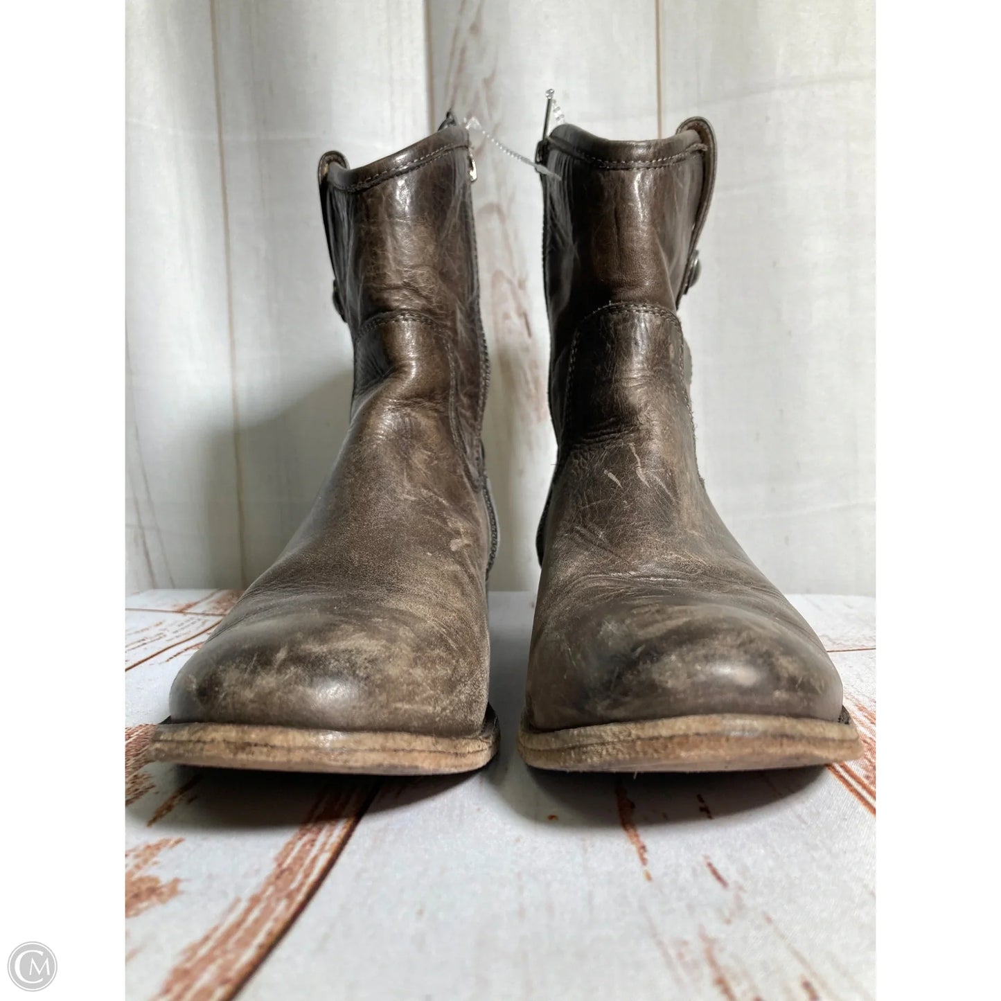 Boots Designer By Frye In Brown, Size: 6.5