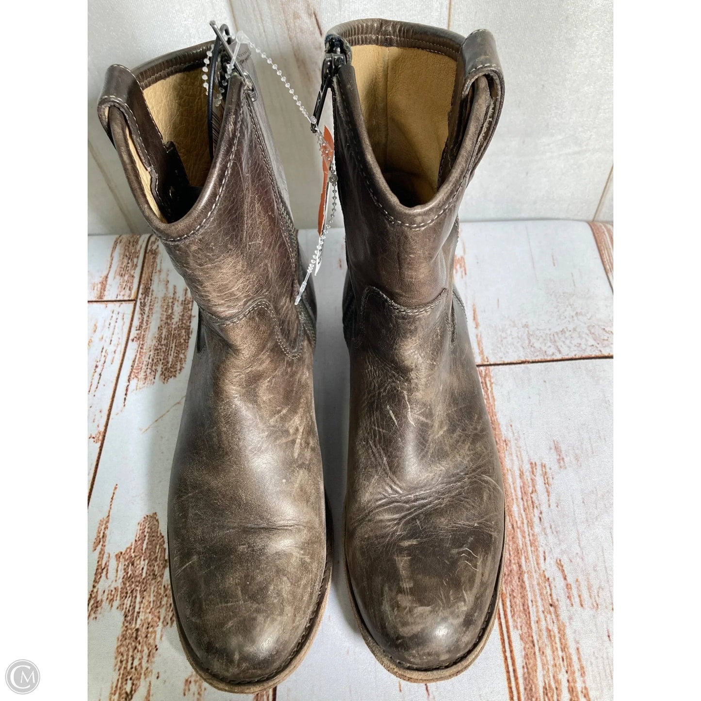 Boots Designer By Frye In Brown, Size: 6.5