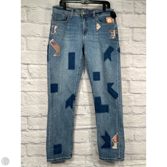 Jeans Straight By Pilcro In Blue Denim, Size: 10