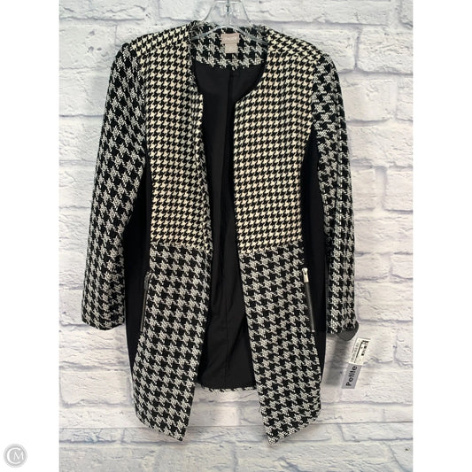 Coat Other By Chicos In Black & White, Size: Mp