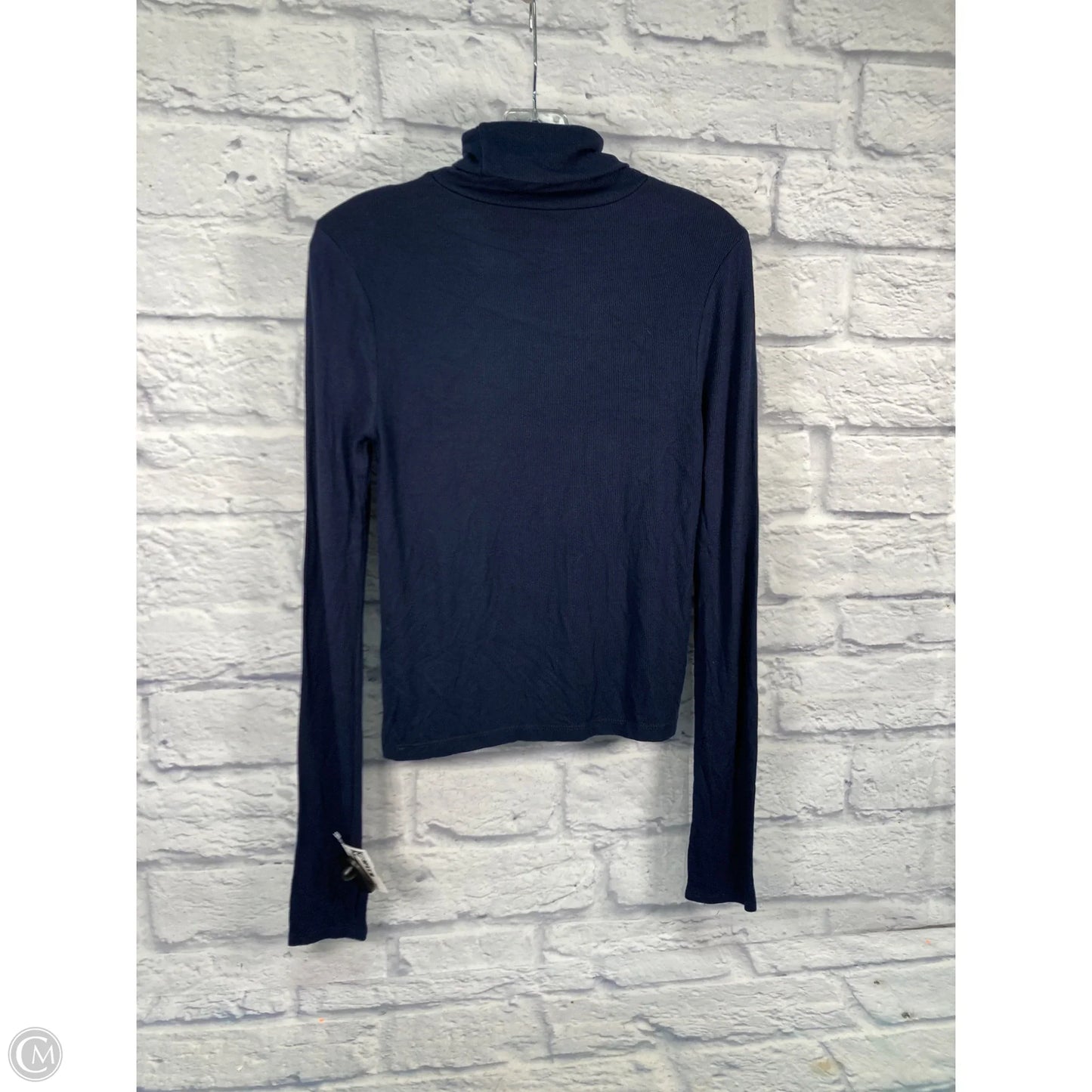 Athletic Top Long Sleeve Collar By Splits59 In Navy, Size: M