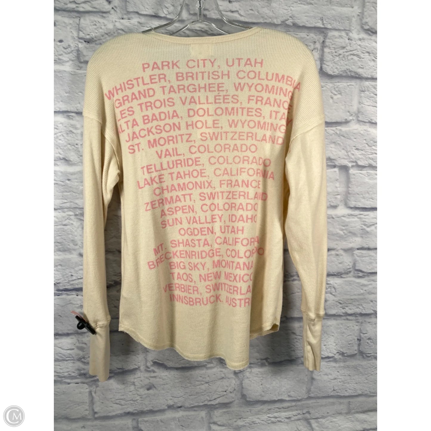 Top Long Sleeve By Sundry In Cream, Size: S