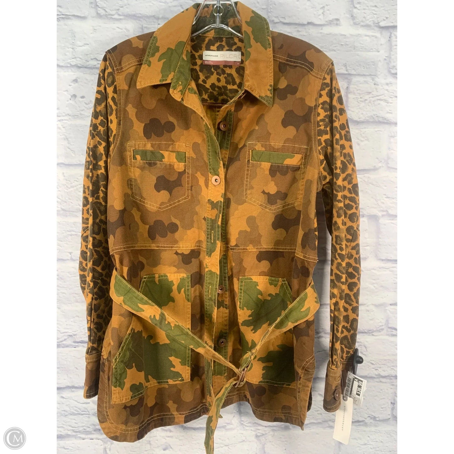 Jacket Utility By Pilcro In Animal Print, Size: S