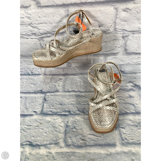 Sandals Heels Platform By Paige In Snakeskin Print, Size: 7