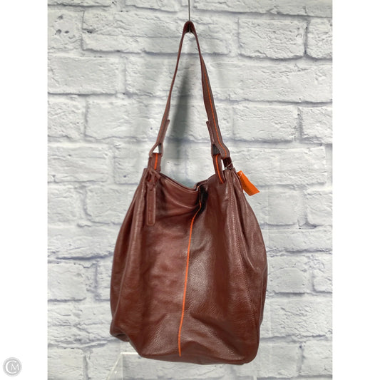 Tote Leather By Clothes Mentor, Size: Large