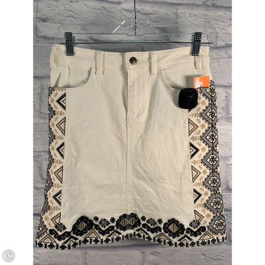 Skirt Mini & Short By Pilcro In White, Size: 0