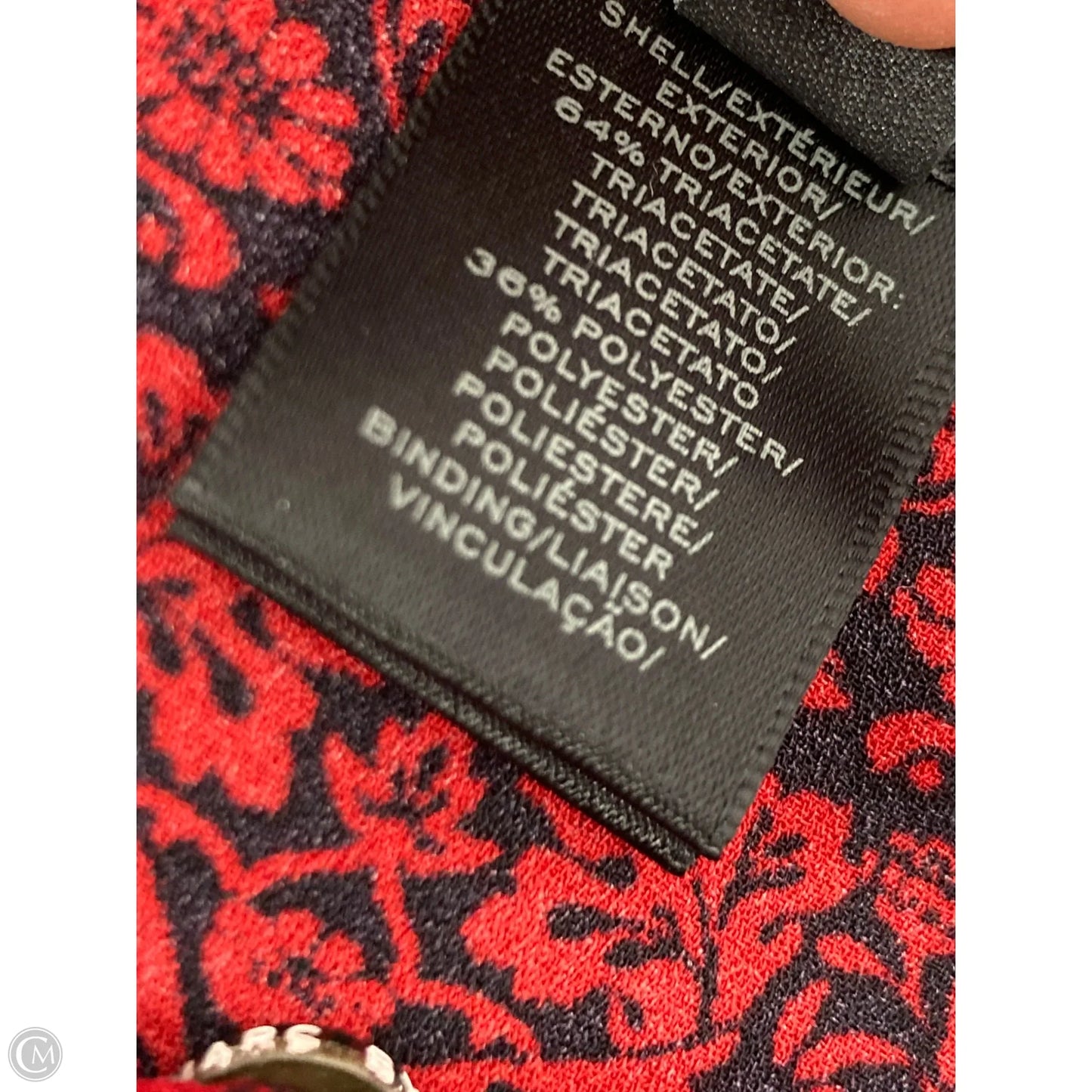 Blouse Designer By Marc By Marc Jacobs In Black & Red, Size: S