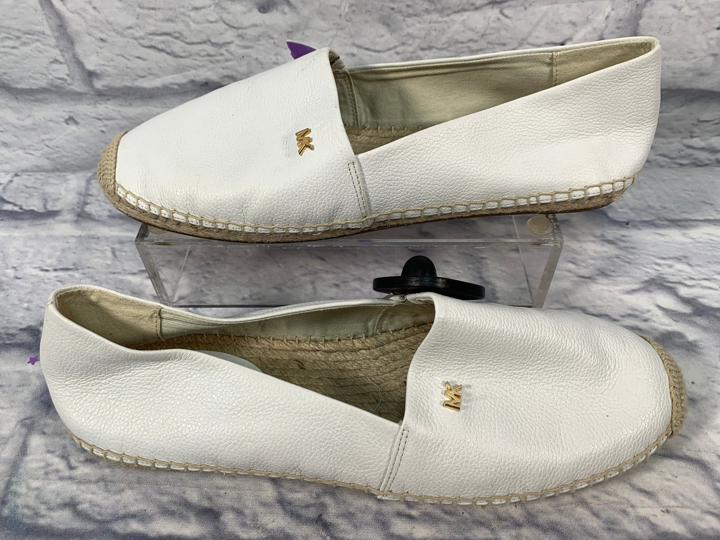 White Shoes Flats Michael By Michael Kors, Size 10