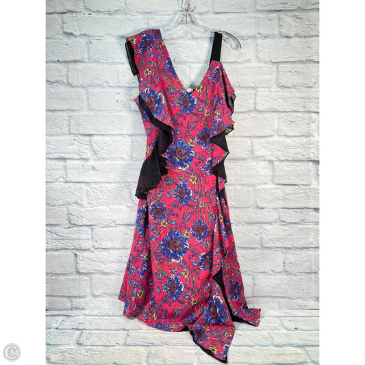 Dress Party Midi By Clothes Mentor In Pink, Size: L