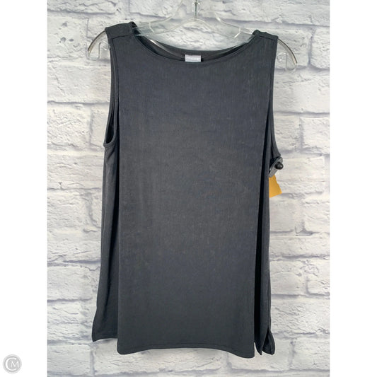 Top Sleeveless By Chicos In Grey, Size: M