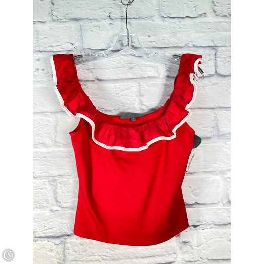 Top Short Sleeve By Sunday In Brooklyn In Red, Size: Xs