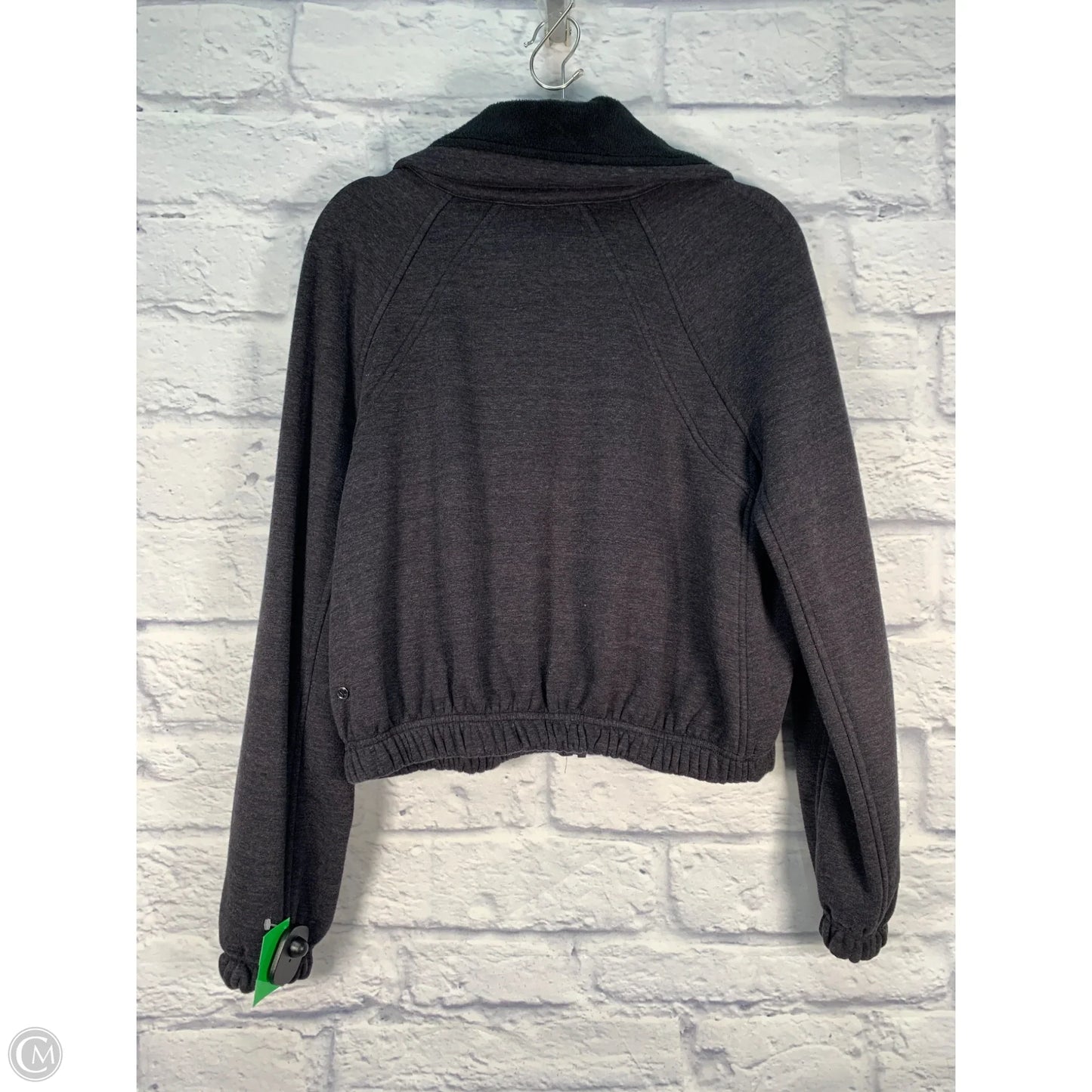 Athletic Jacket By Lululemon In Grey, Size: M