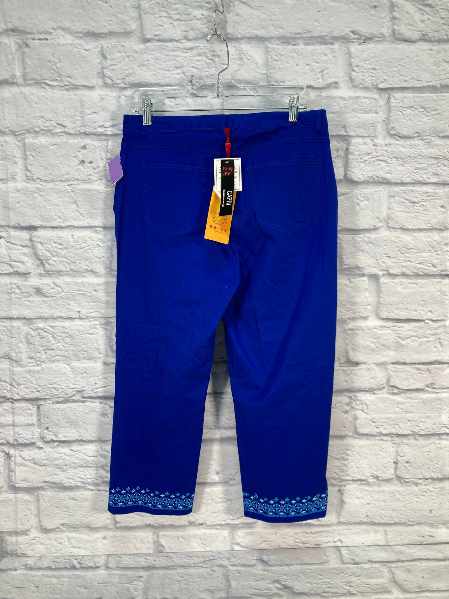Blue Pants Dress Ruby Rd, Size 8