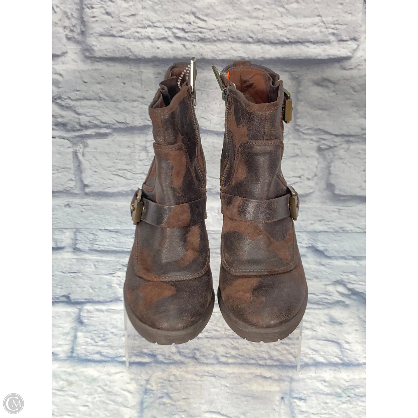 Boots Ankle Heels By Donald Pliner In Brown, Size: 6