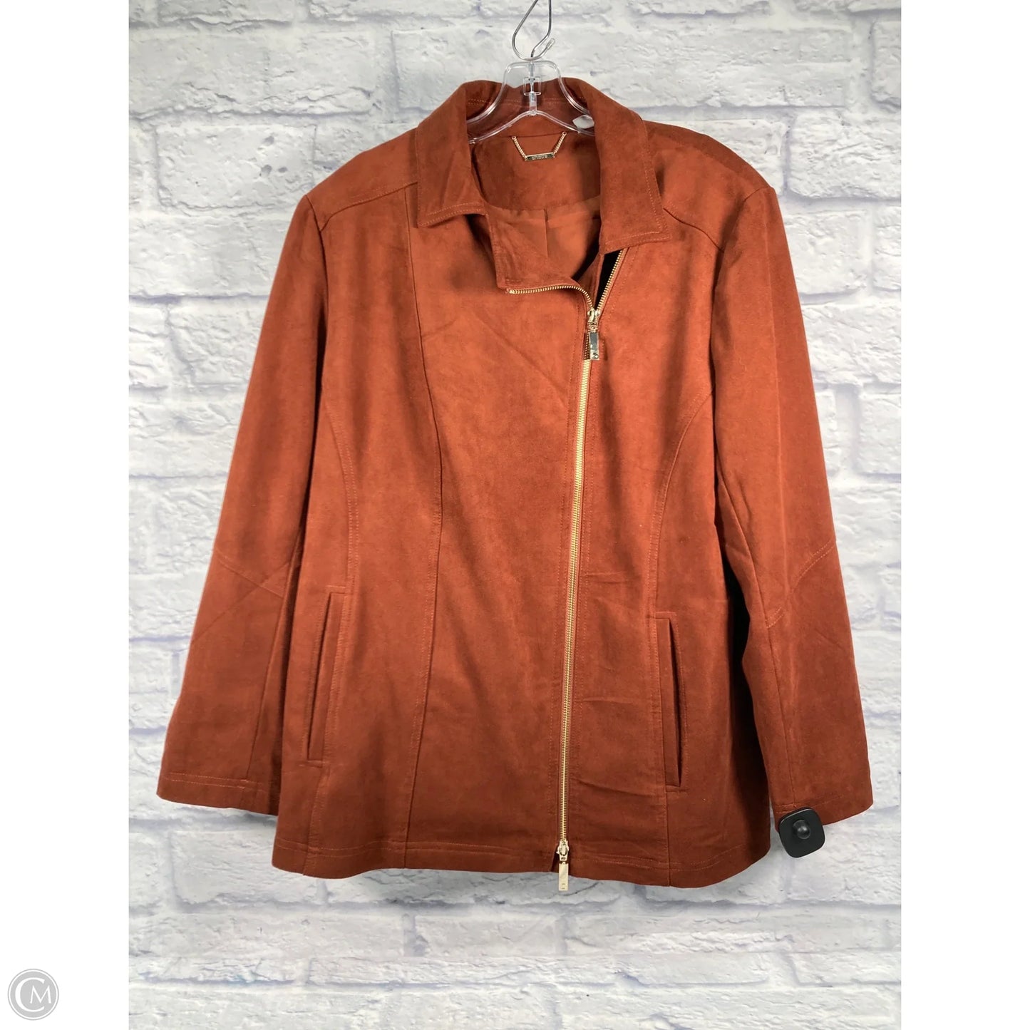 Jacket Other By Chicos In Brown, Size: Xl