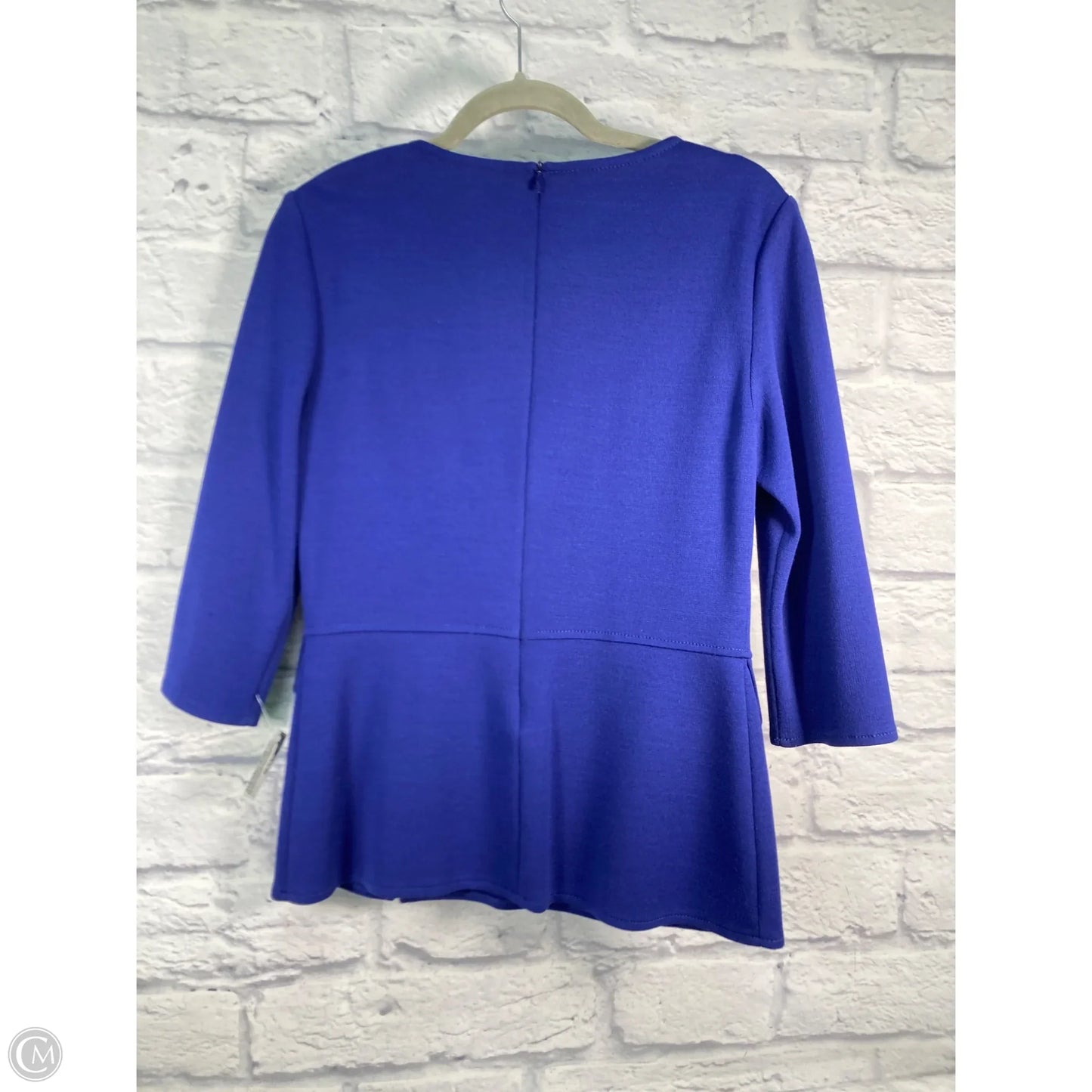 Blouse Luxury Designer By St John Collection In Blue, Size: S