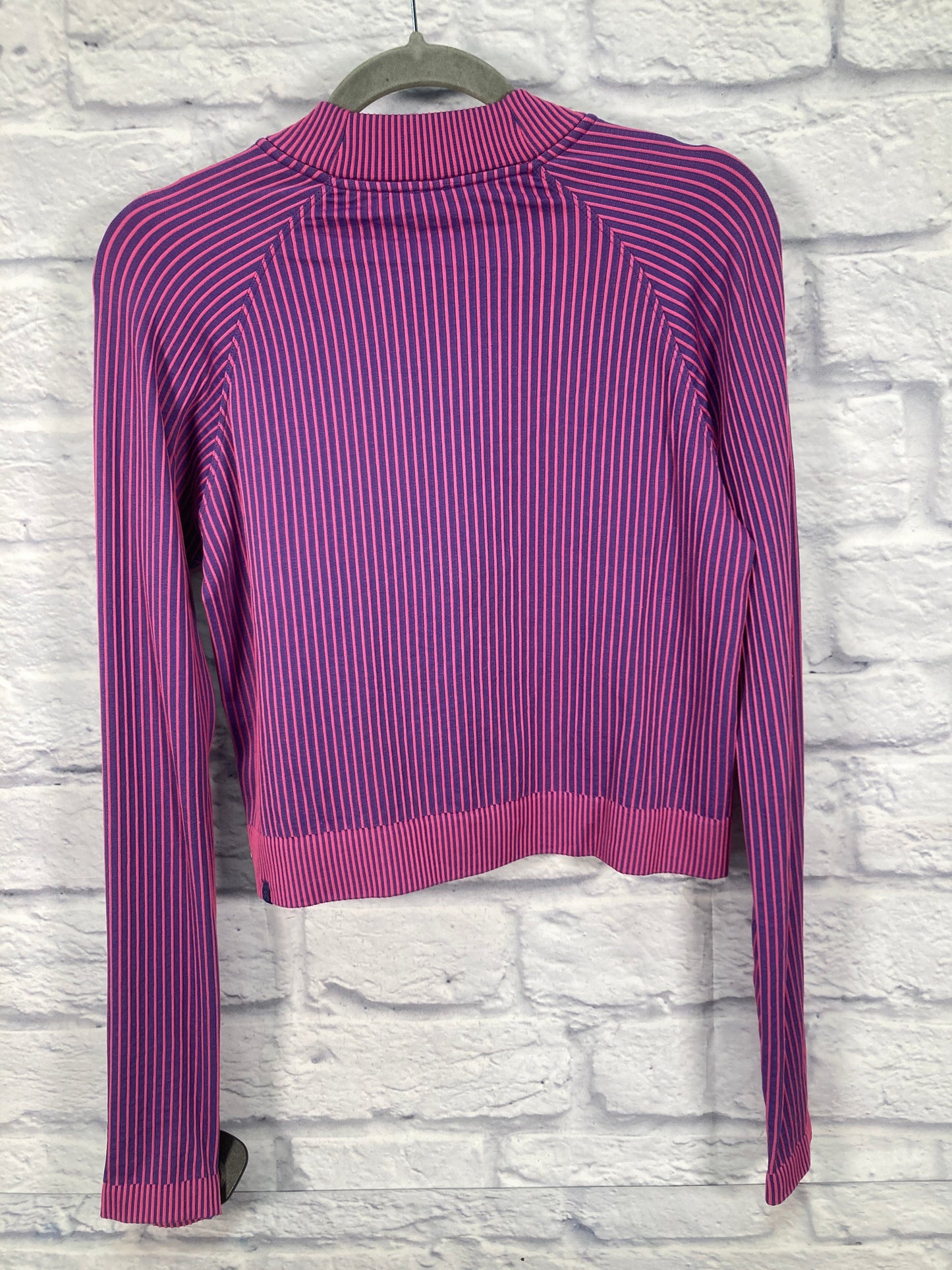 Athletic Top Long Sleeve Crewneck By Lululemon In Pink & Purple, Size: S