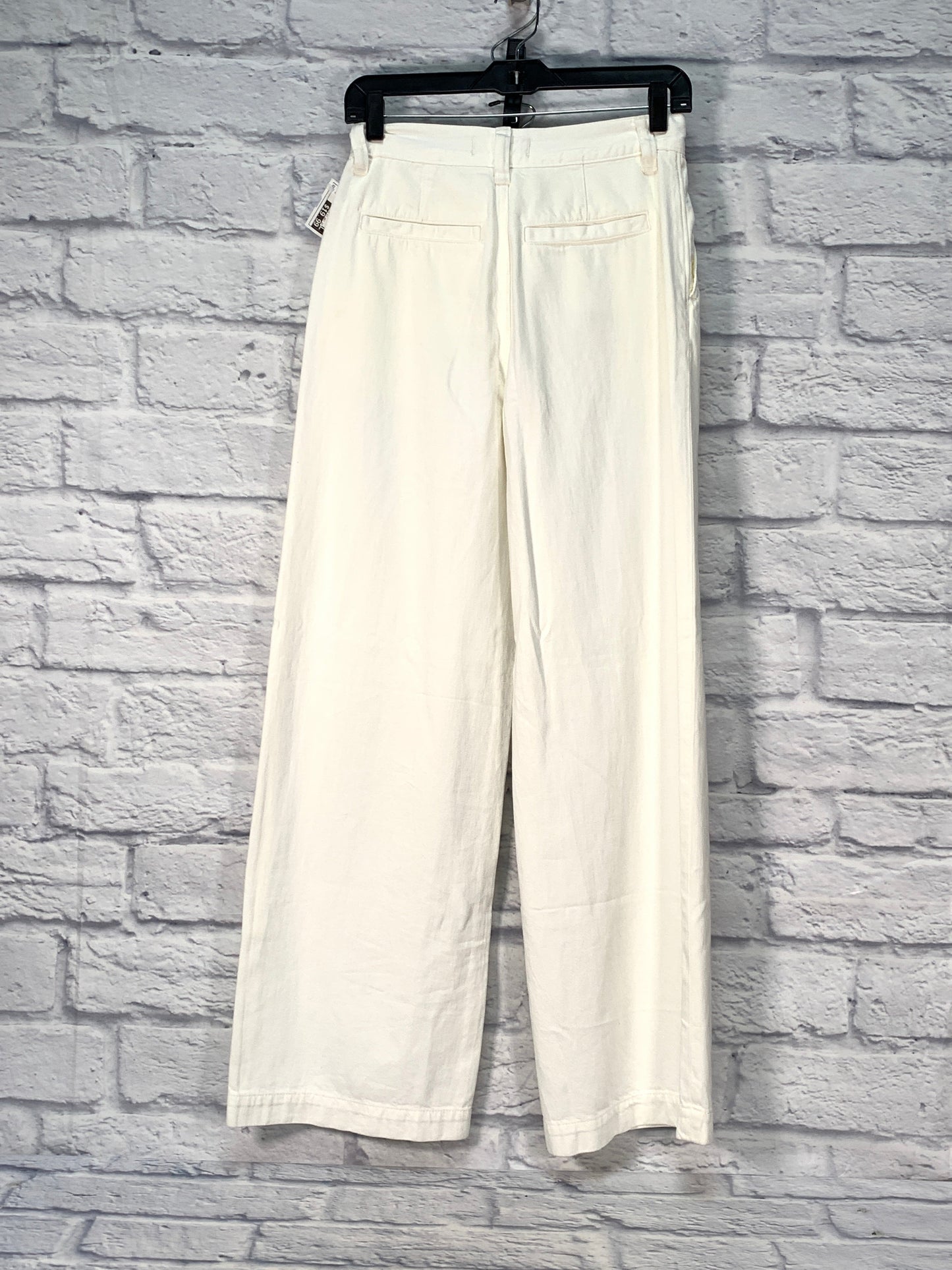 Jeans Wide Leg By Madewell In White Denim, Size: 0