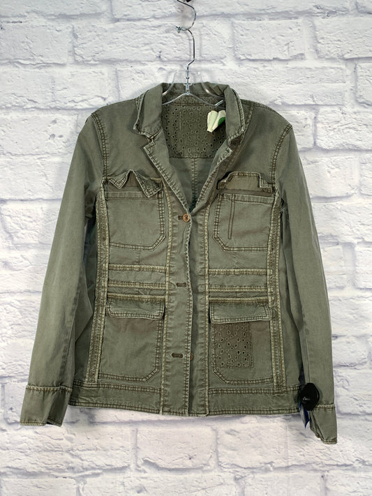 Jacket Denim By Anthropologie In Green Denim, Size: S