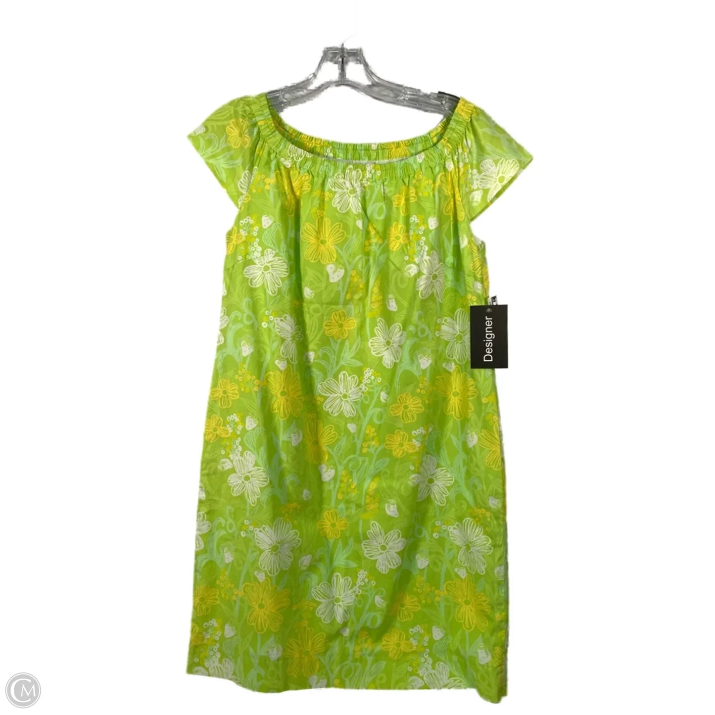 Dress Designer By Lilly Pulitzer In Green & Yellow, Size: Xs