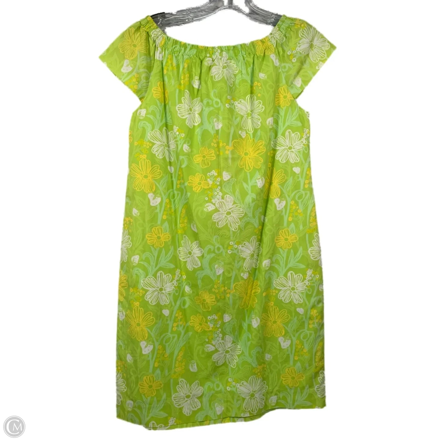 Dress Designer By Lilly Pulitzer In Green & Yellow, Size: Xs