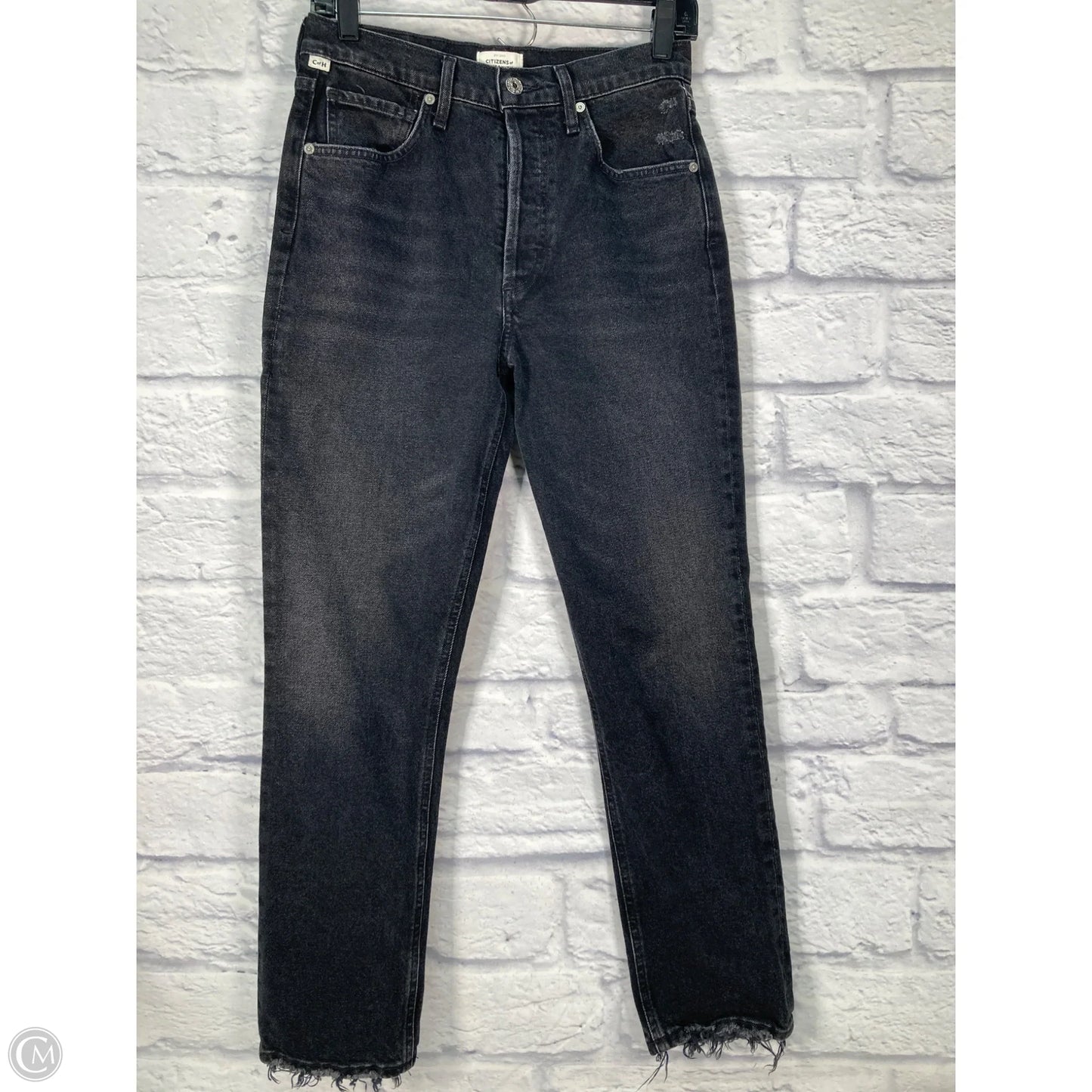 Jeans Straight By Citizens Of Humanity In Black Denim, Size: 2