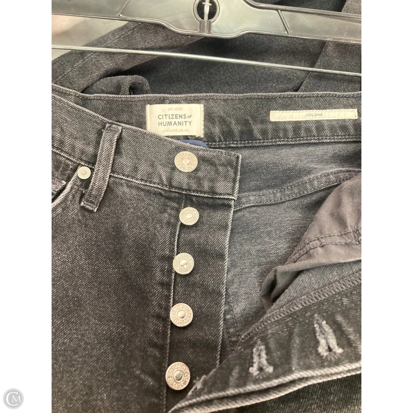 Jeans Straight By Citizens Of Humanity In Black Denim, Size: 2